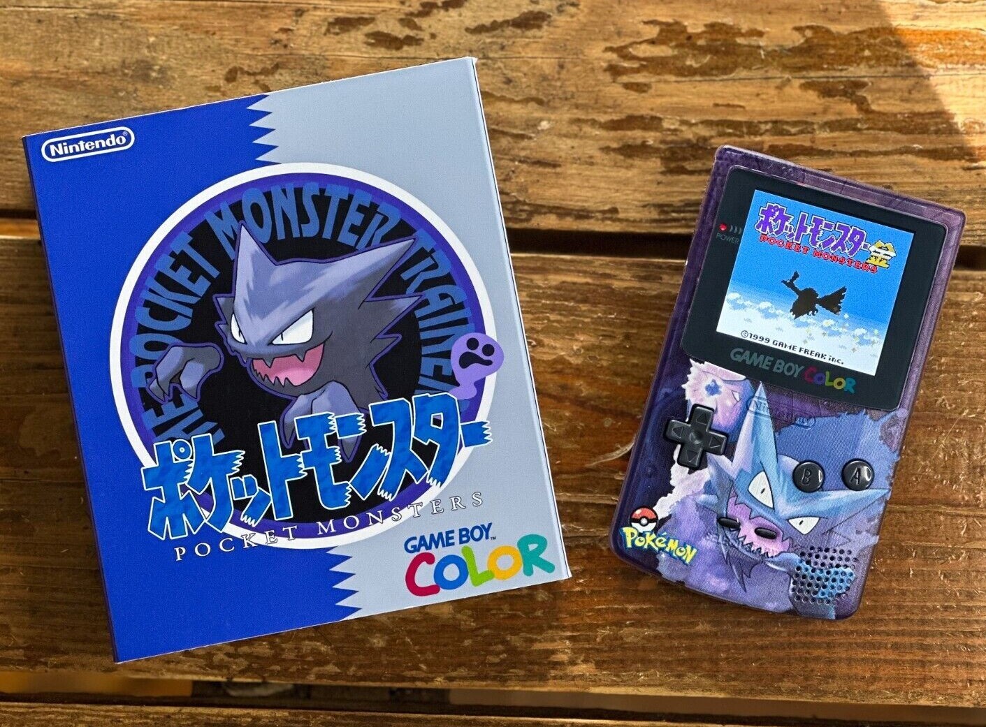 Nintendo Game Boy Color GBC Q5 XL Backlit IPS LCD Pokemon HAUNTER System