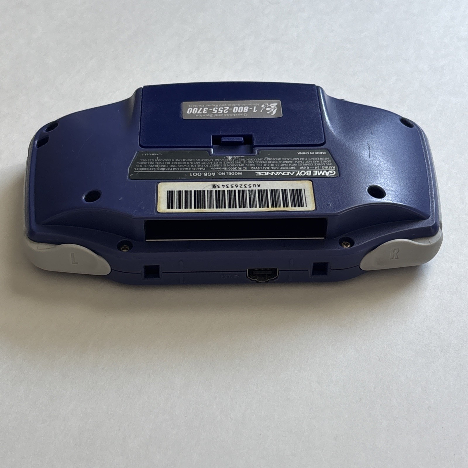 Nintendo Game Boy Advance GBA Console AGB-001 – Indigo Purple w/ Games