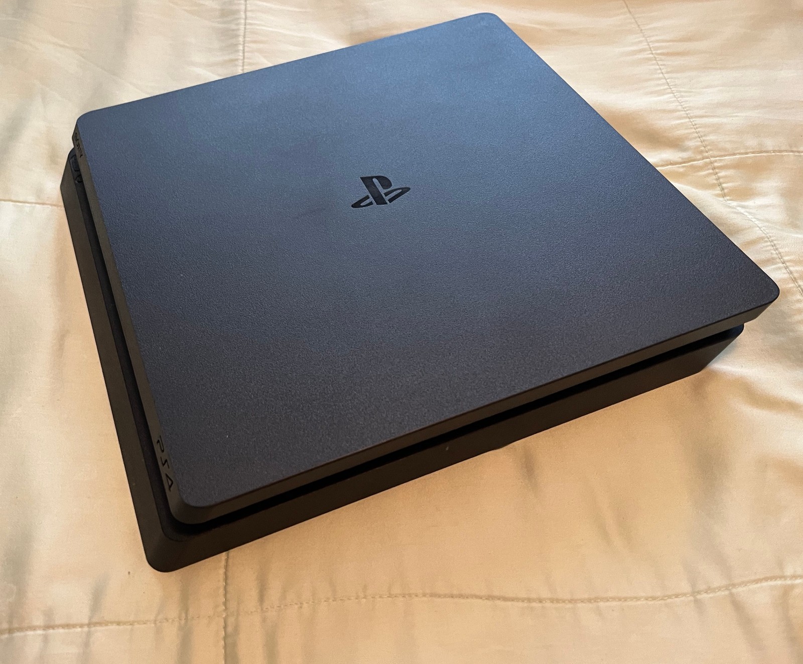Sony PlayStation 4 Slim 1TB Console, Jet Black (Great Condition, Used with Care)