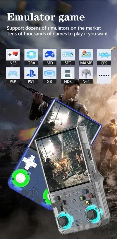 R36 Ultra 2026 Open Source R36S Video Game Console Linux System 4.0 Inch IPS