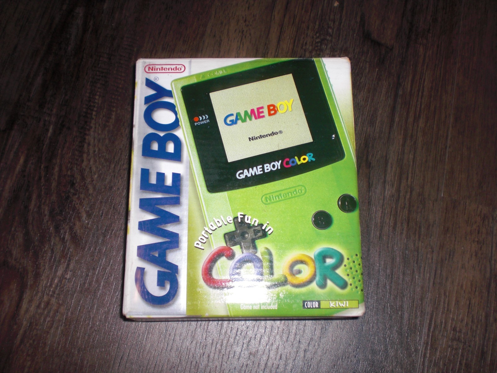 Nintendo Game Boy Color Console System Kiwi Green COMPLETE CIB Box Insert Manual