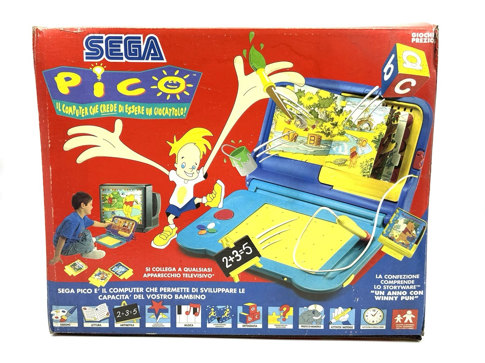 90s VINTAGE Sega Pico Video Game Console NEW OLD STOCK VIDEO GAME RARITY EQ