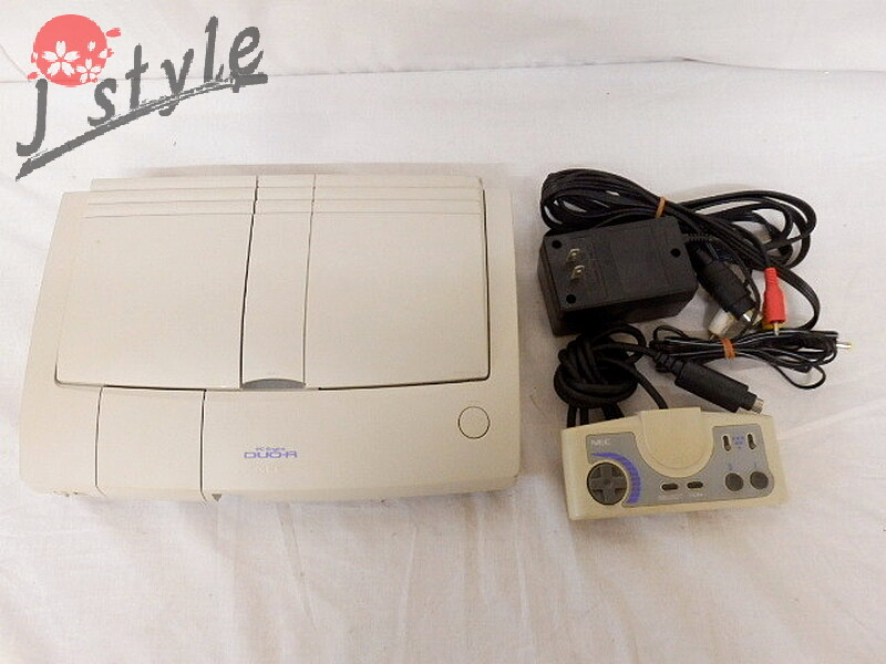 [TESTED] PC Engine Duo-R Console w/ Controller and accessories from Japan