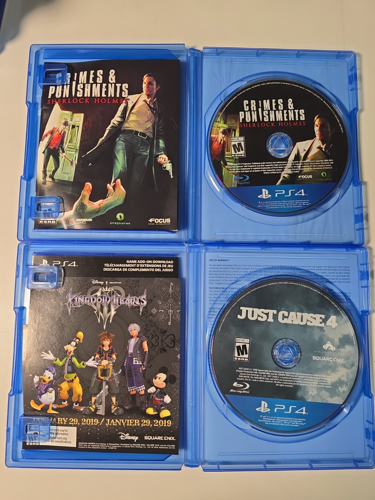 Sony PlayStation 4 Slim 1 TB Console, 1 controller, Cable, 10 Games CUH-2215B