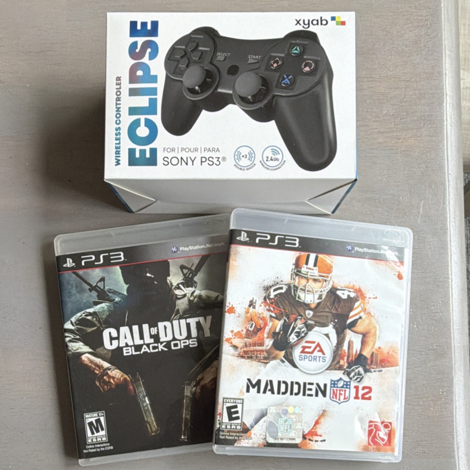 Sony Playstation 3 Slim 150GB w Controller and Two Games CoD Black Ops/Madden 12