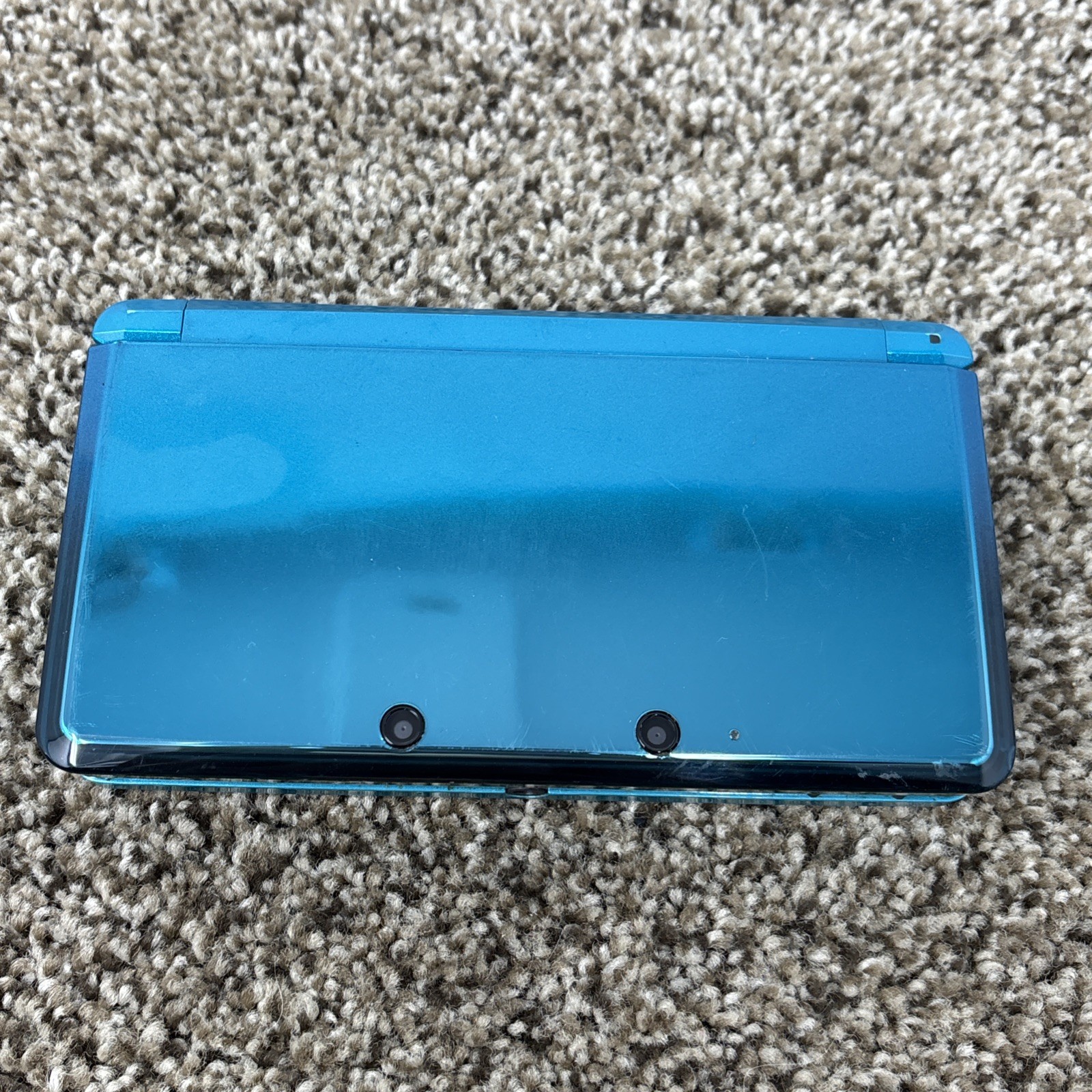 Nintendo 3DS Handheld System Aqua Blue With Charger Tested Working
