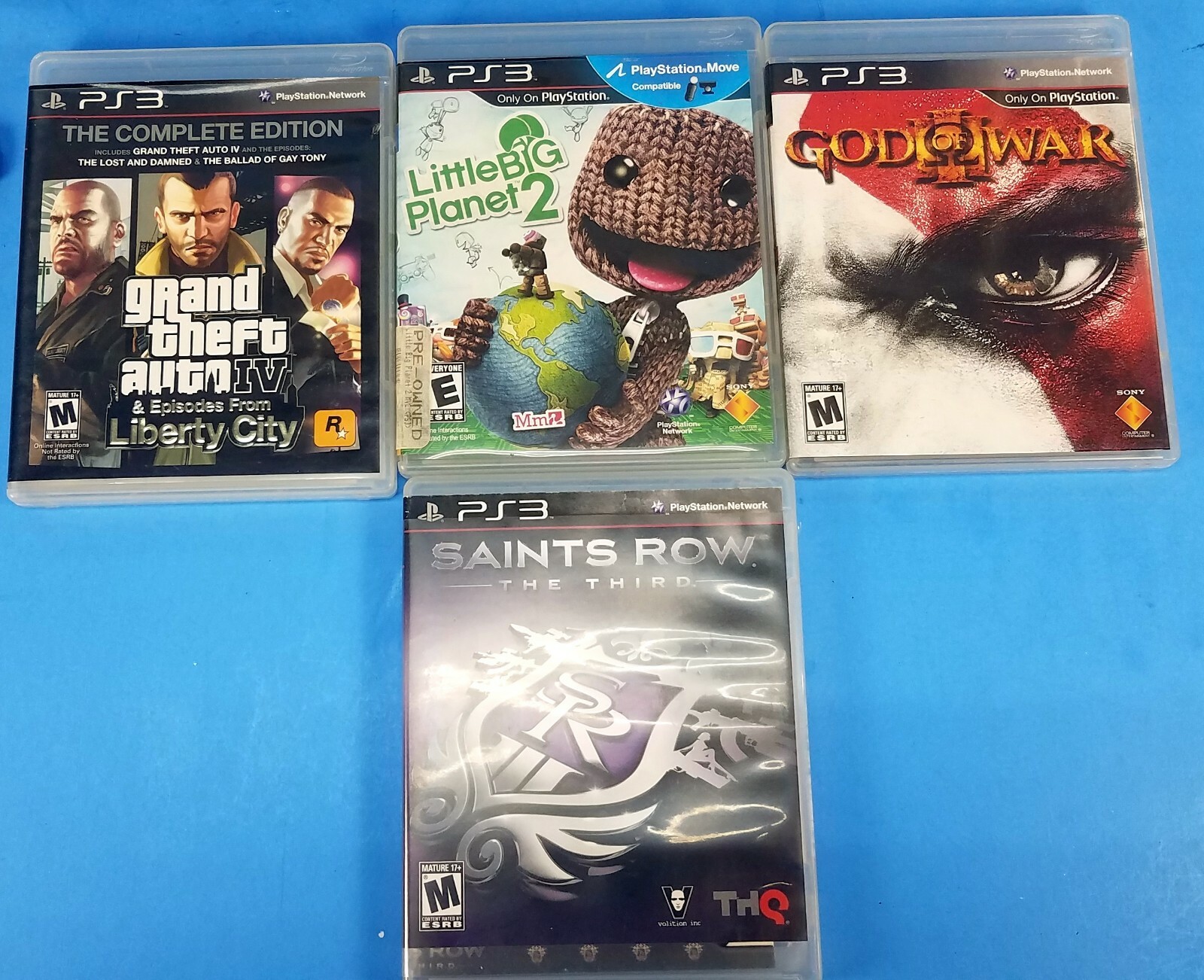 Playstation 3 PS3 Slim 250GB Black Console Lot w/ Games System Bundle CECH-2001B