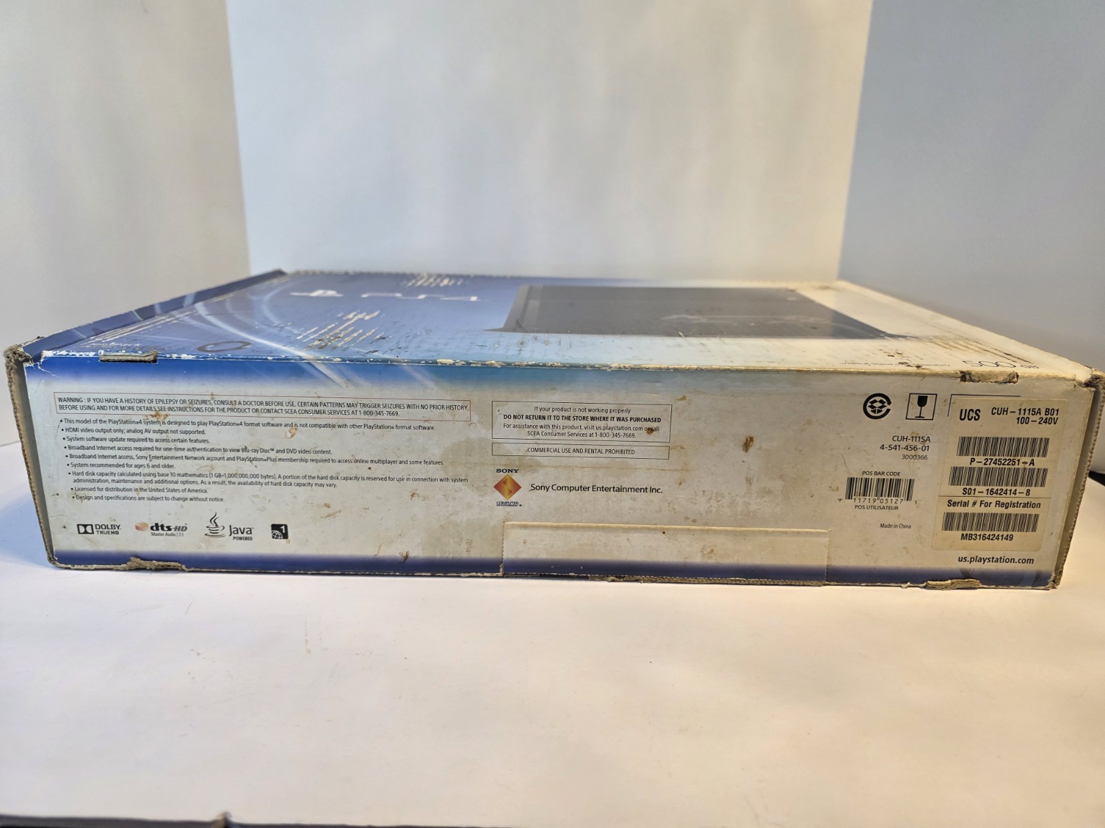 Playstation 4 500GB Console PS4 Bundle Tested Working With Box And All Cords