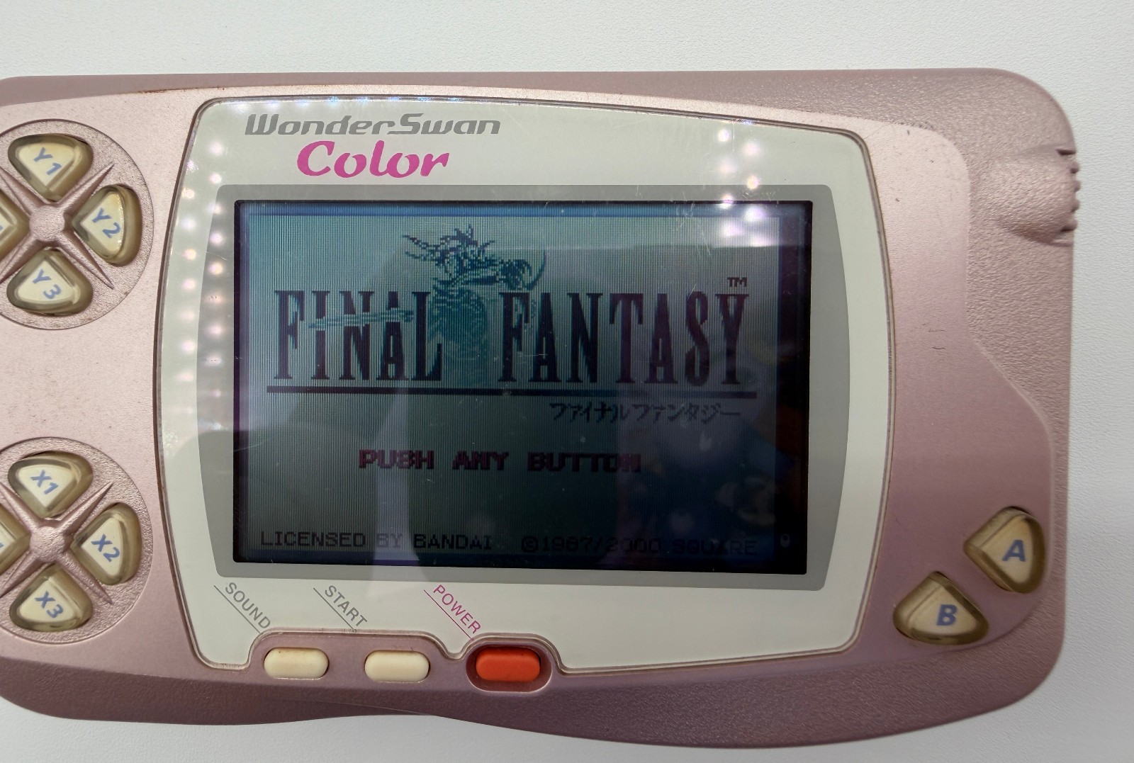 WONDERSWAN COLOR SYSTEM Peal Pink Version ~Fully Tested~ HW0044