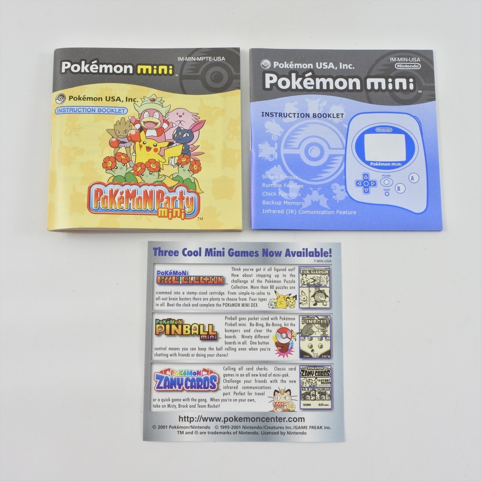Pokemon Mini SMOOCHUM PURPLE Console MIN-001 US Version Boxed 1817 Nintendo