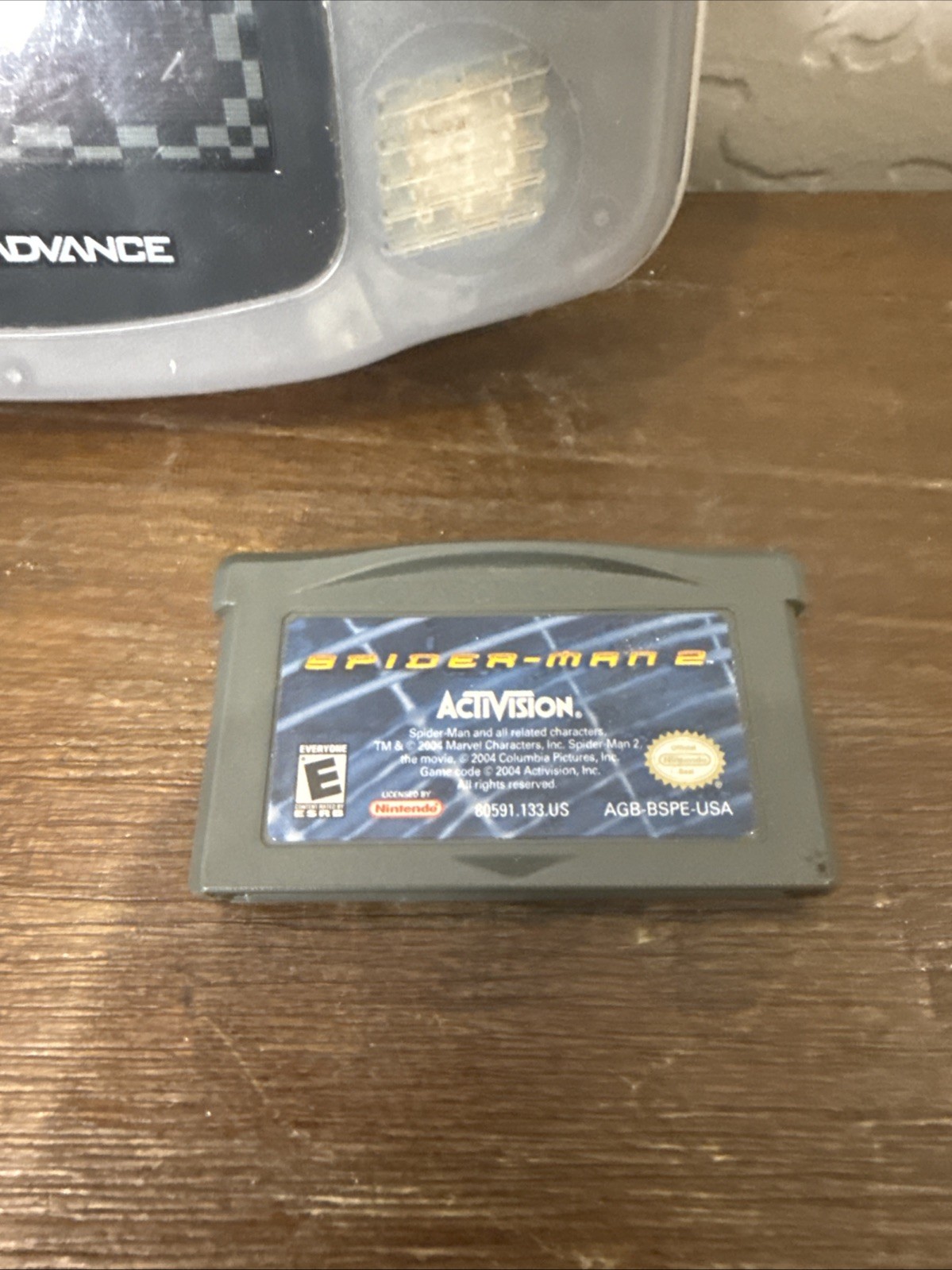 Nintendo Gameboy Advance Clear Glacier with 3 Games – Tested