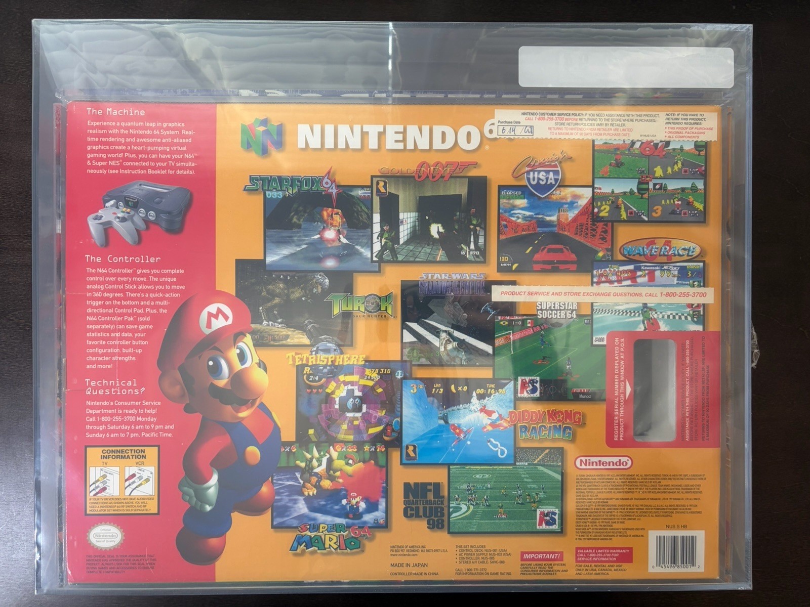 Nintendo 64 N64 Gray Game Console System Brand New VGA 9.4