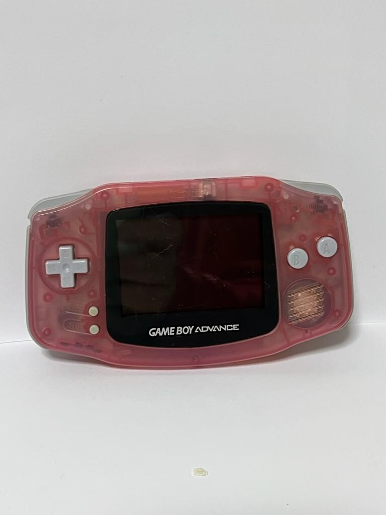 Nintendo Game Advance Clear Pink AGB-001 Handheld Console Tested Work USA Seller