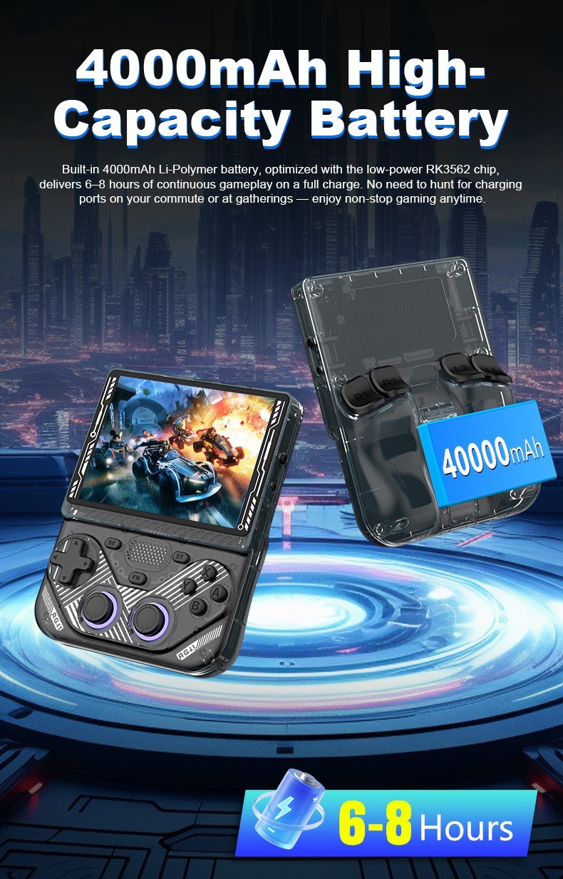 ANBERNIC RG35XX Plus Retro Video Game Console Handheld 3.5” IPS Linux Kids Gift