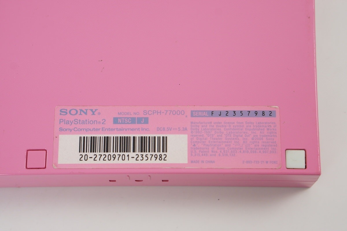 PS2 Slim Console System SCPH-77000 PK Only for NTSC-J PINK Playstation 2 390061