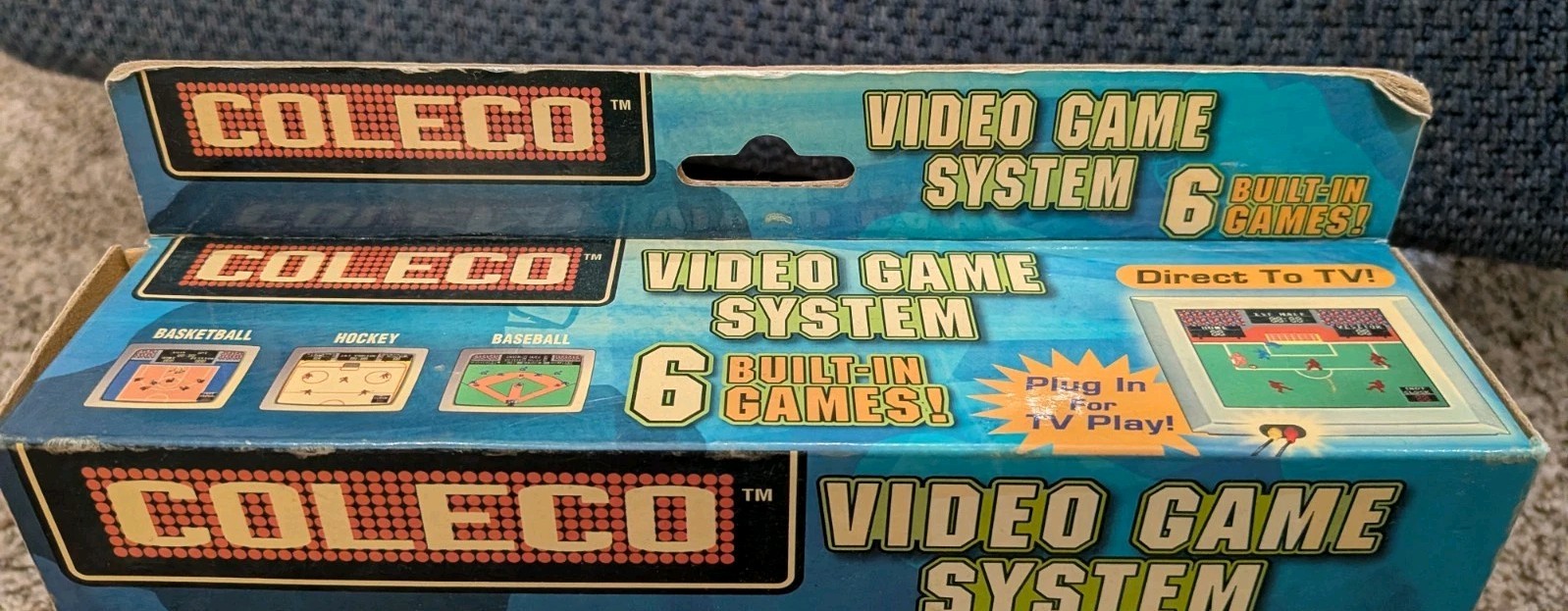2005 Coleco Plug & Play-Video Game System 6 Built-In Games! Open box- Working!