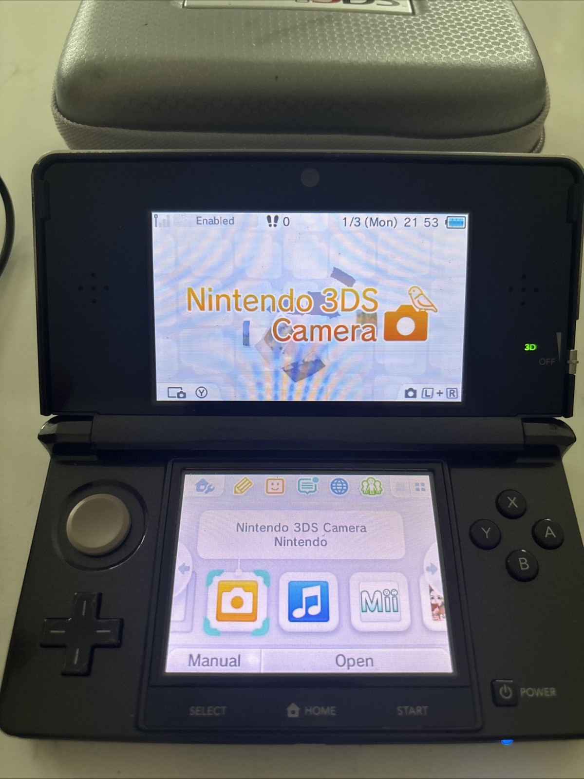 Nice! Nintendo 3DS Handheld Video Game Console Black CTR-001 (USA) US Model