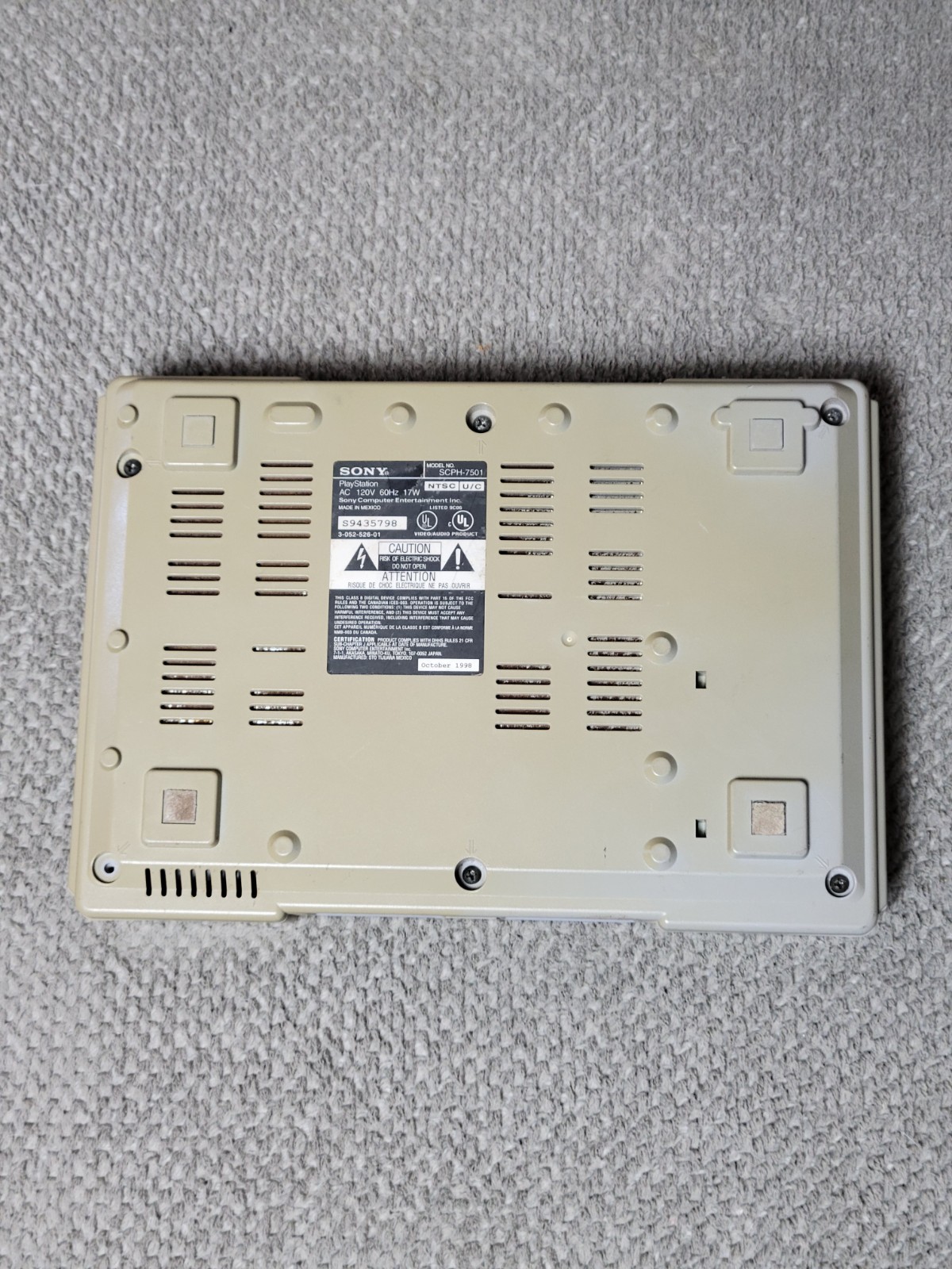 Sony PlayStation 1 PS1 Console Gaming System SCPH-9001 WORKS – READ