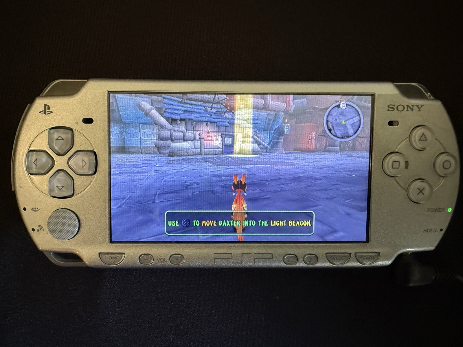 Sony PSP 2001 Silver Playstation Portable Console Crossbody Fanny Bag Needs Batt