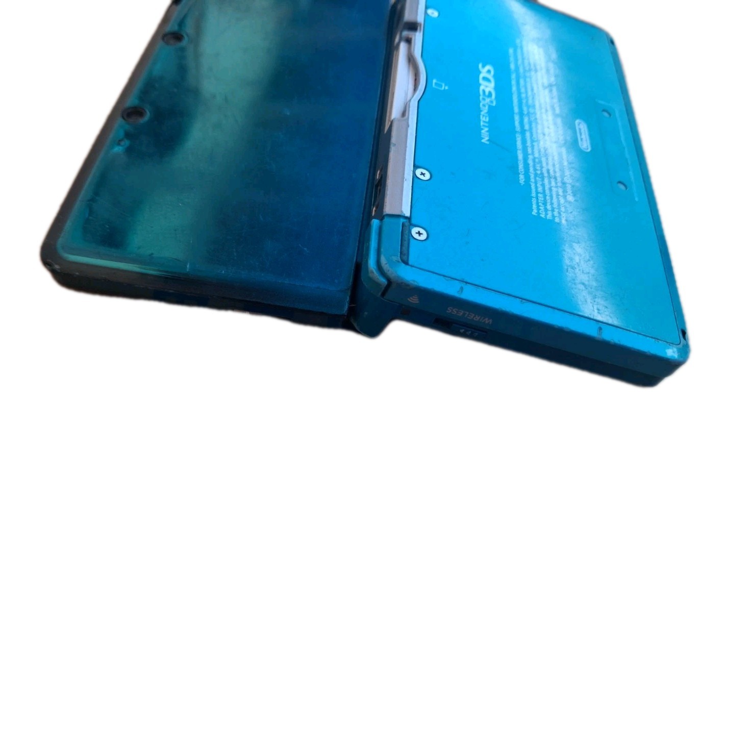 Nintendo 3DS System – Aqua Blue No Charger No Pen W Case, Super Smash Bros