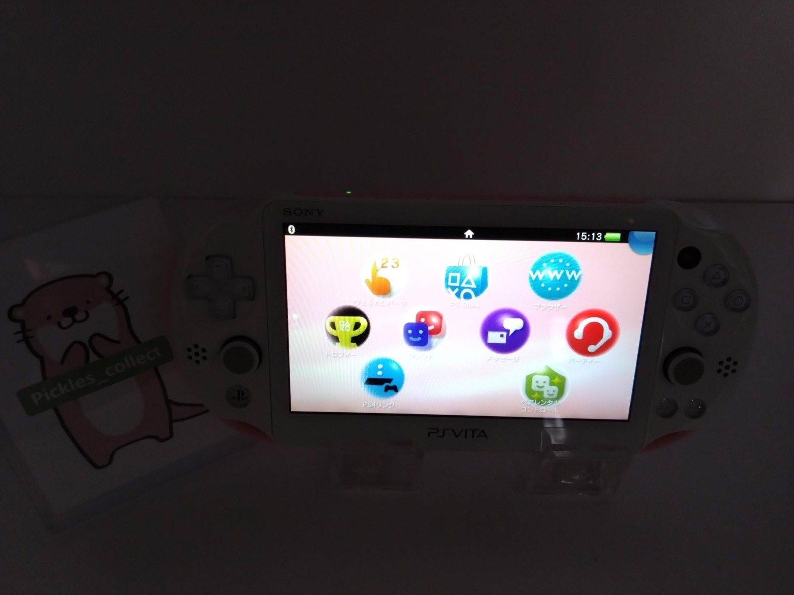 PS Vita Light Pink White Console only PCH-2000 ZA19 Wi-Fi PSV Tested 0528D
