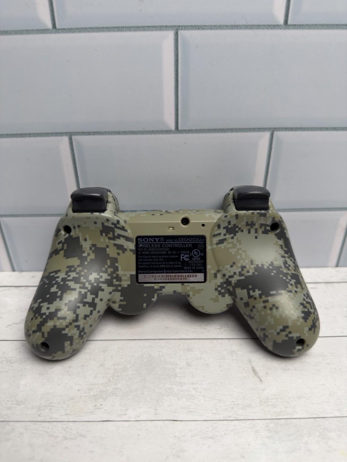 Sony Playstation 3 PS3 Super Slim Black 500gb CECH-4201C With Camo DualShock HEN