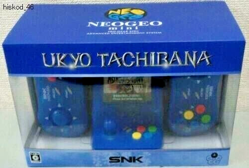 NEOGEO mini Samurai Spirits Limited Tachibana Ukyo Blue Set 40 Titles Console