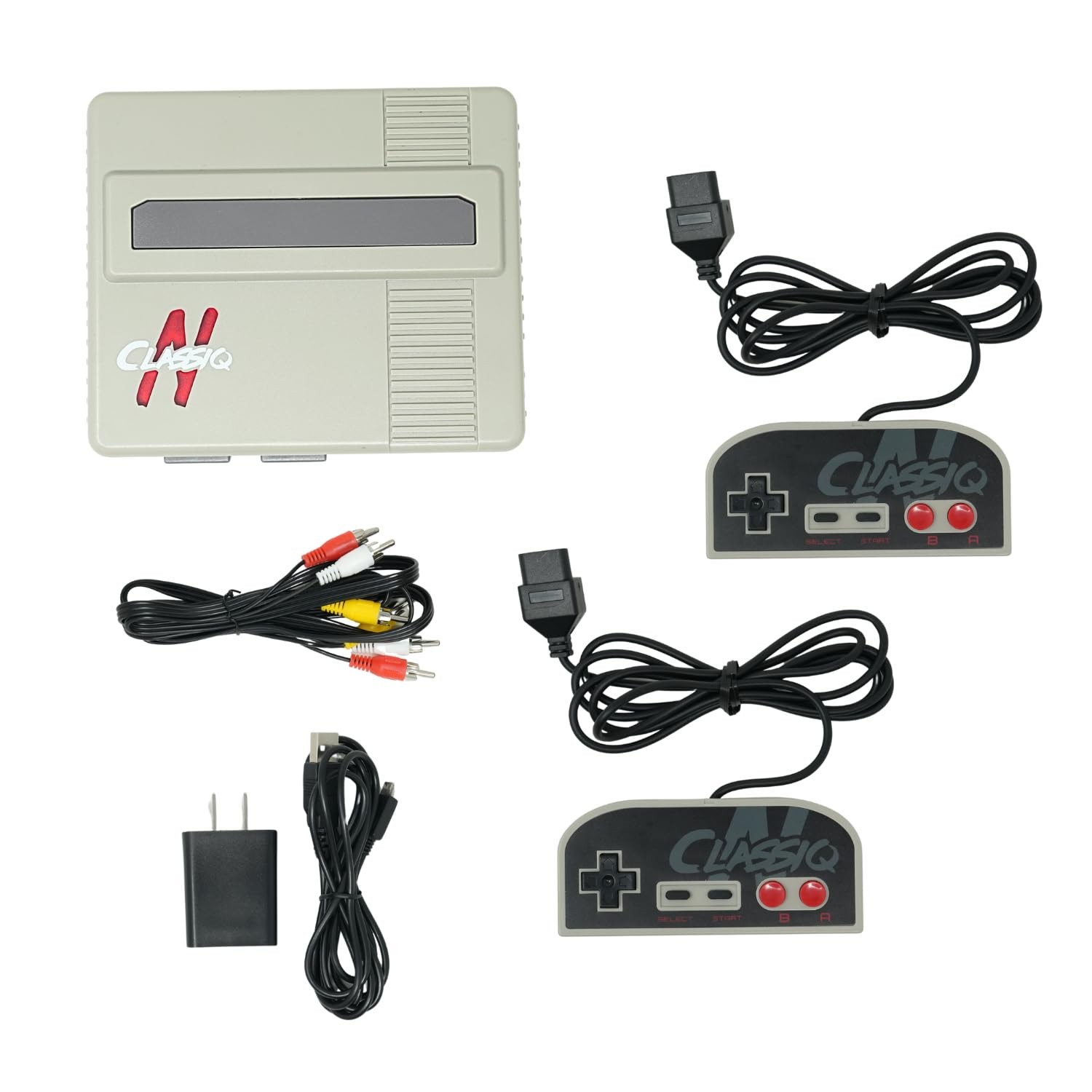 Old Skool CLASSIQ N Console Compatible with NES – Grey/Grey Clone System