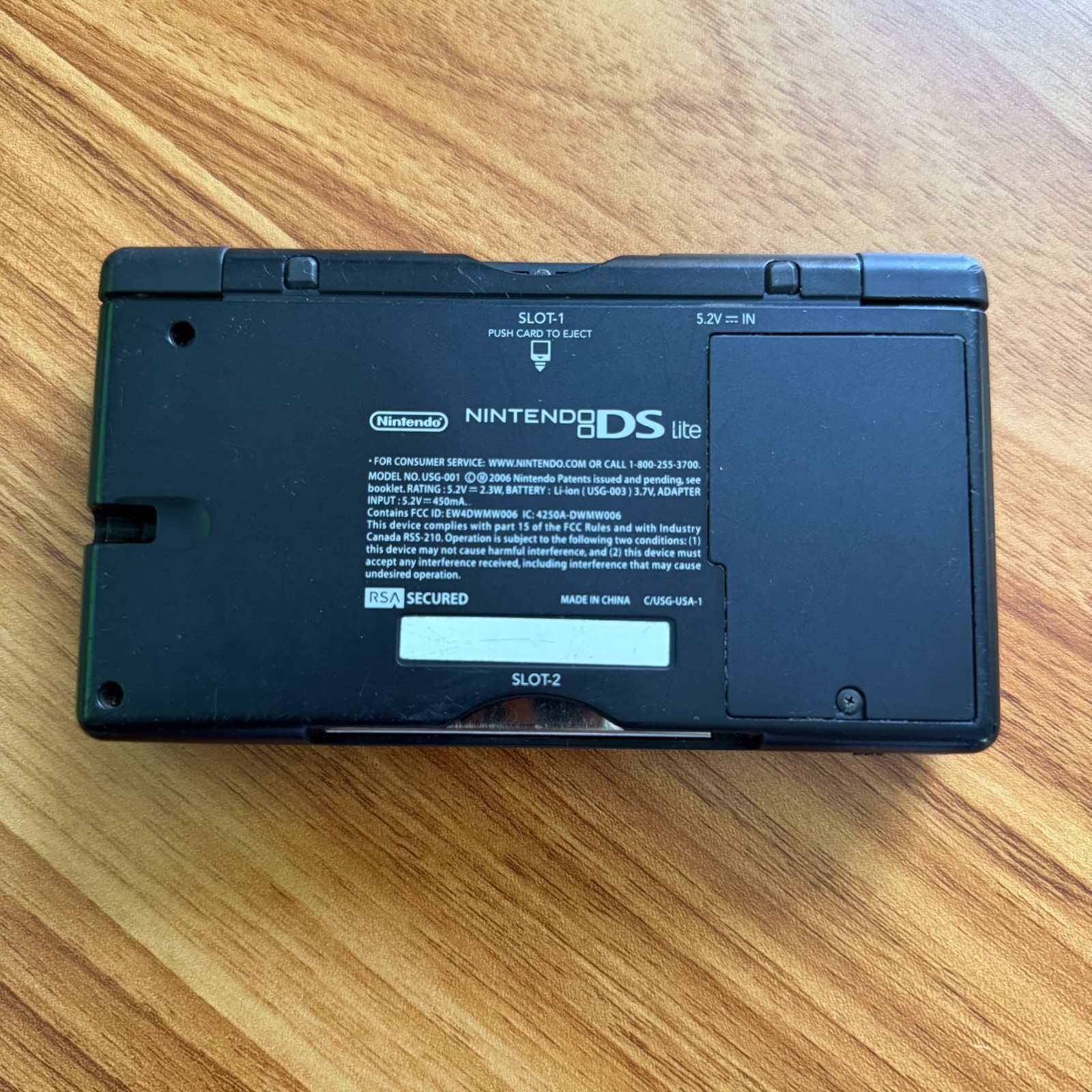 Nintendo DS Lite Handheld Game Console C/USG-USA-1 Red/Black -TESTED – *READ*