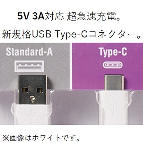 ELECOM USB Cable for Smartphones USB AC Certified Type-C 1.5m White