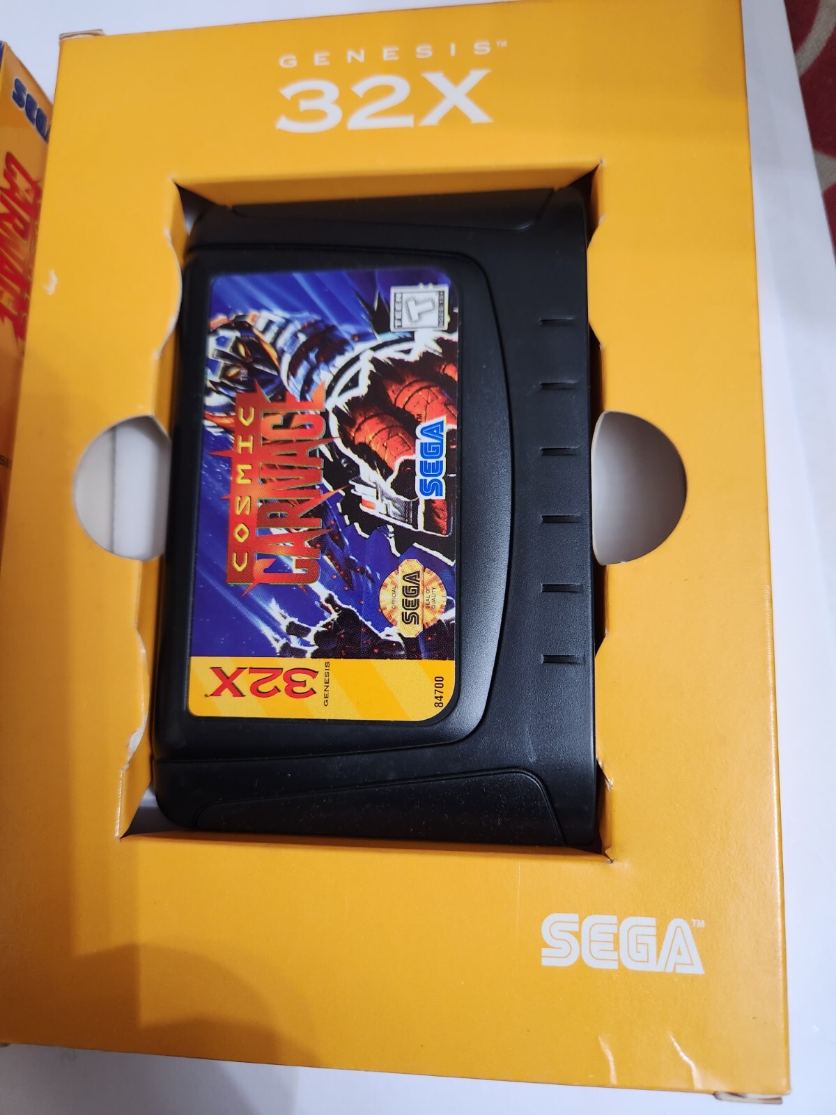 Used Sega Genesis 32X Cosmic Carnage Game with Box, Instruction Booklet!