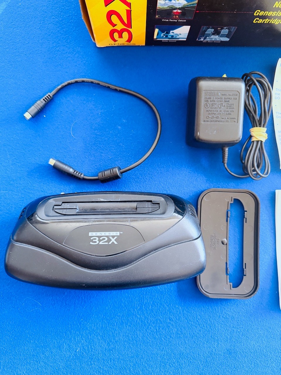 Sega 32x for Genesis Console with S-Video MOD CIB Complete Does Not Power Issues