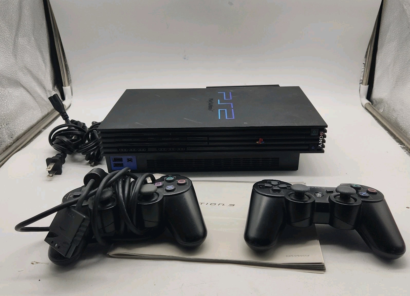 SONY Playstation 2 PS2 Console ,Video Game System W/ Ethernet Connection Adap..5