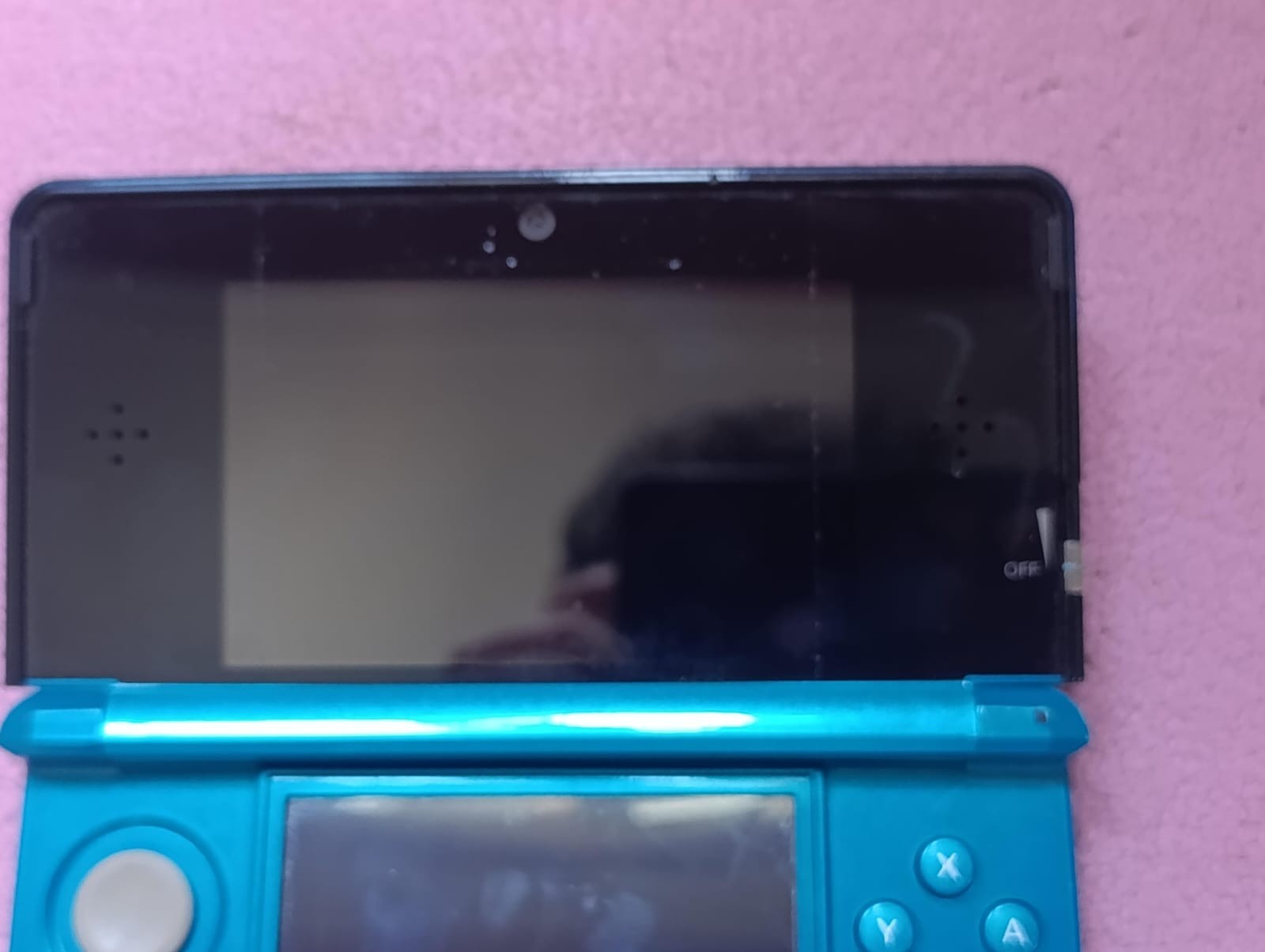 Nintendo 3DS Aqua Blue US Version Working Region Free + 4GB Memory Card+Case