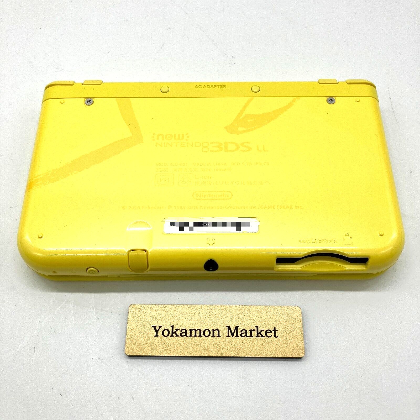 Nintendo 3DS XL LL Pokemon Pikachu Yellow Body Limited Model Used