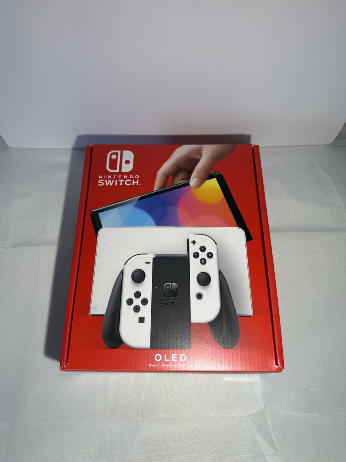 Nintendo Switch OLED Console Bundle 4 games, Extra controllers, original box!
