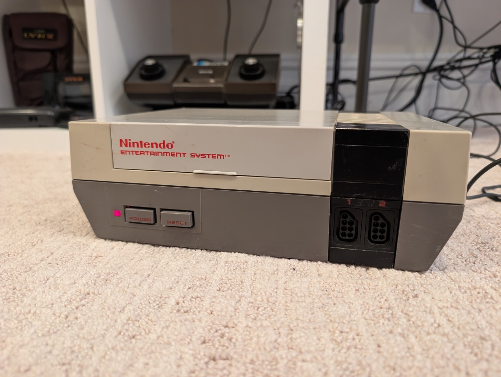 Nintendo NES Console Bundle w/ Blades Of Steel & Controller, Power Supply, Cable