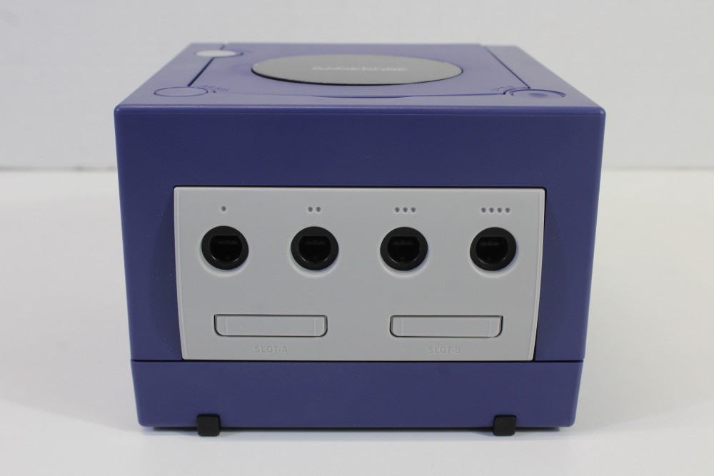 Nintendo Gamecube Console Indigo Purple LED AC S-Video to HDMI NTSC-U/C DOL-001