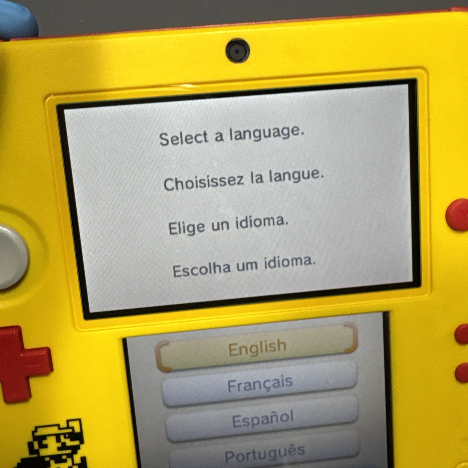 Nintendo 2DS Super Mario Maker Ed. Console (FTR-001) Tested + OEM Charger Stylus