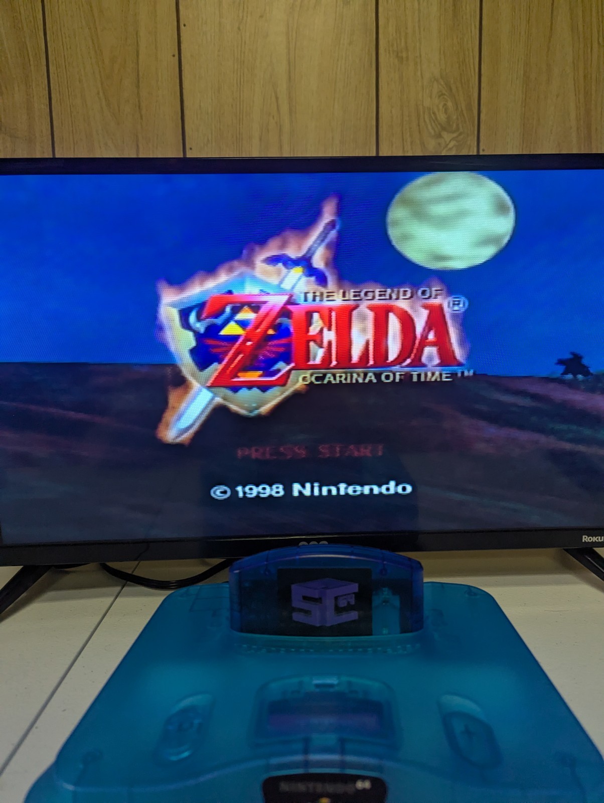 Nintendo 64 Ice Blue Console + SummerCart 64