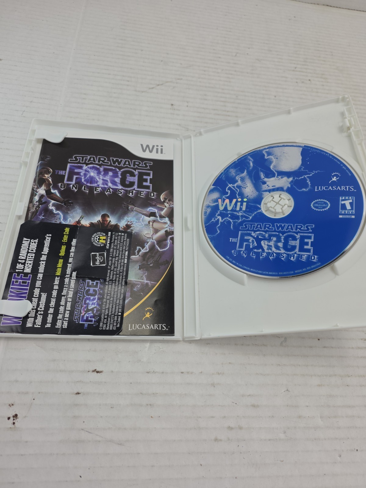 Nintendo Wii Star Wars – The Power of the Force (game+manual) FRA Good condition