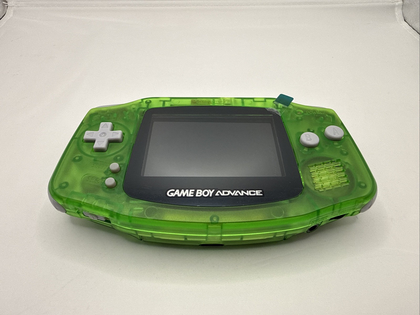 Nintendo GBA IPS LCD Backlit With Rechargeable 1800 mAh USB-C Battery Green