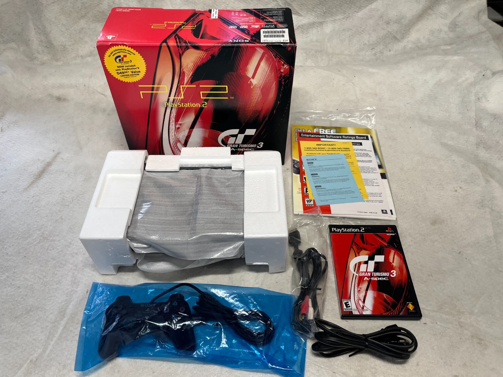 Sony Playstation 2 GT3 Racing Pack PS2 Console System 35001 Opened Original BOX
