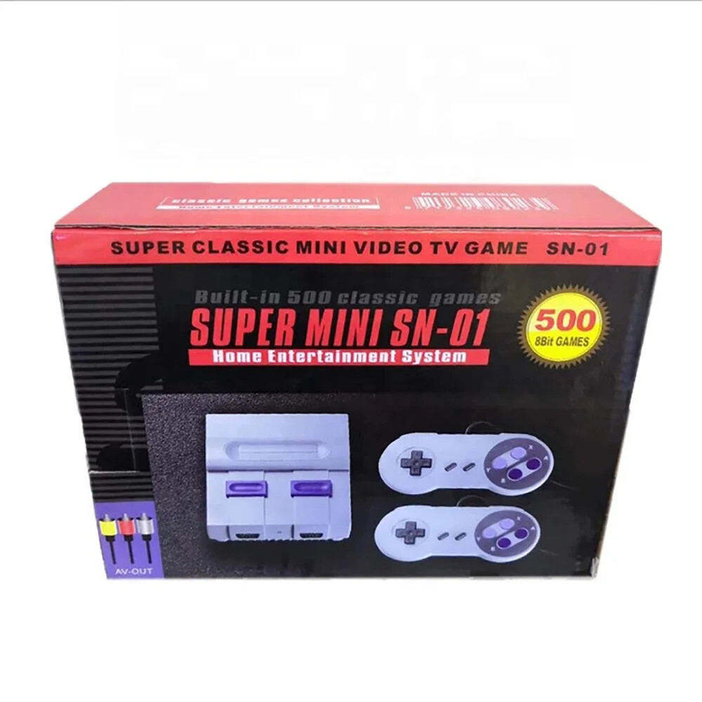 Super SN-01 Mini Classic Video Game Console Built-in 500 games , dual players