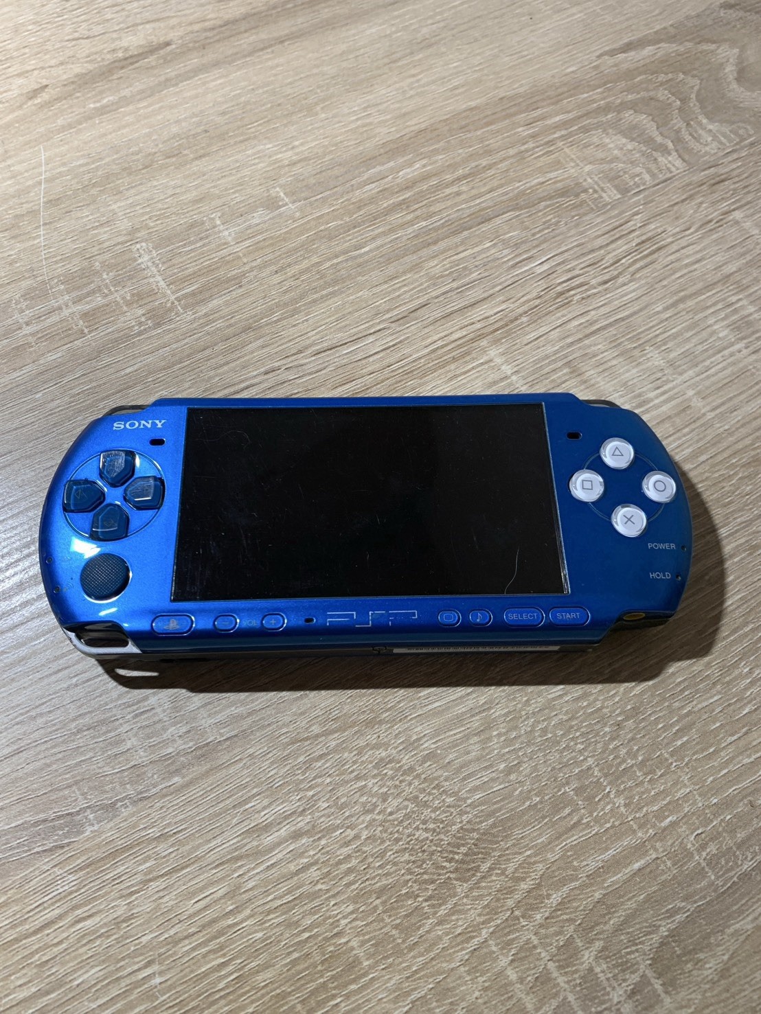 1005 Sony PlayStation PSP 3000 Vibrant Blue For Parts