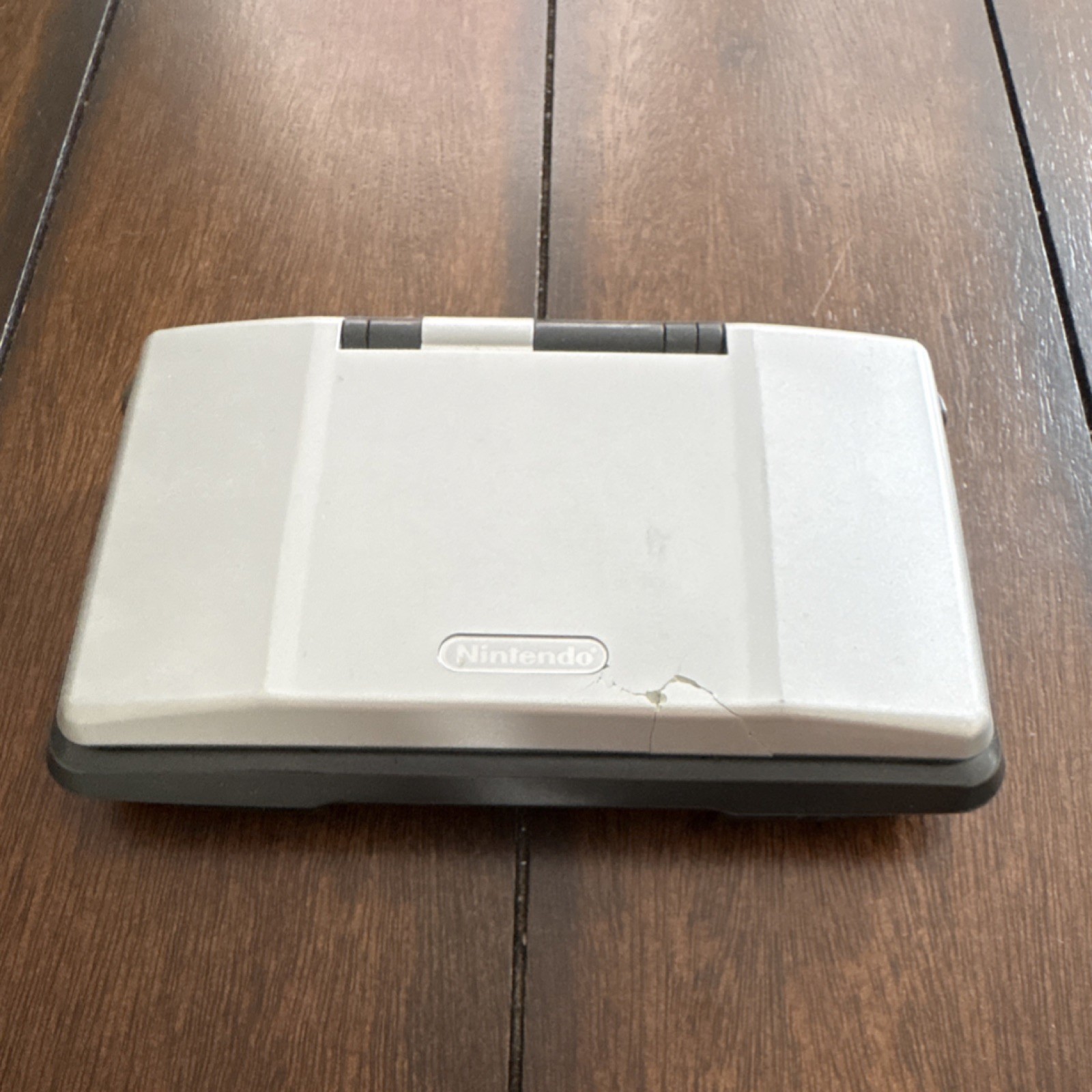Nintendo DS Silver Black Dual Screen Handheld Console NTR-001