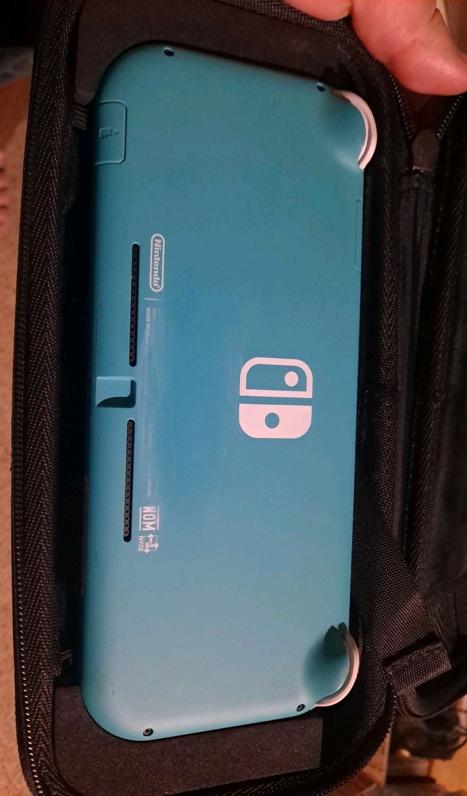 Nintendo Switch Lite 32GB Turquoise Handheld Gaming Console HDH-001 W/Carry Case