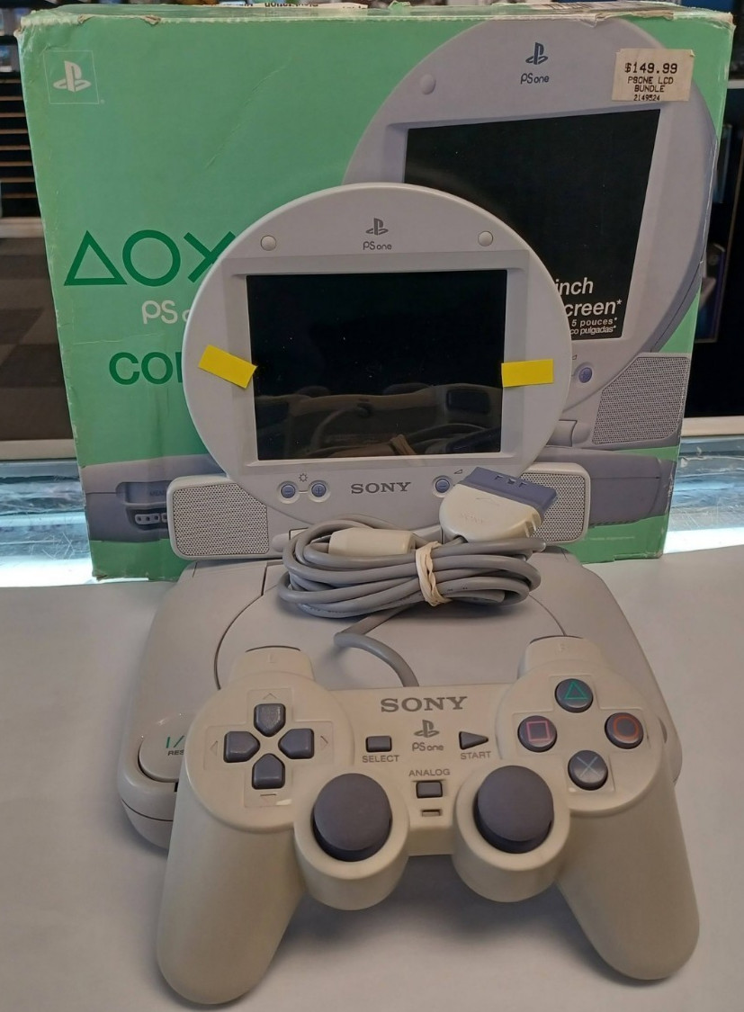 Sony PlayStation 1 (PSOne) White Console Combo 5inch LCD (SCPH-141)