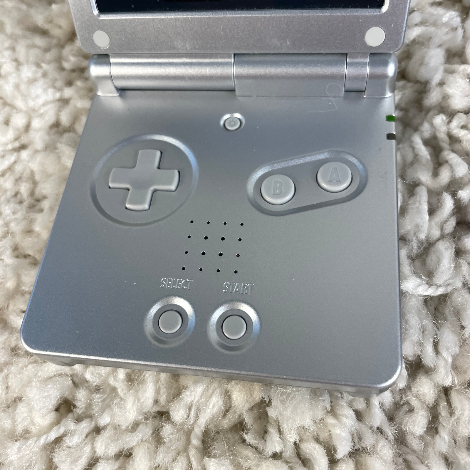 Nintendo Gameboy Advance GBA SP Platinum Silver Handheld Console System AGS-001