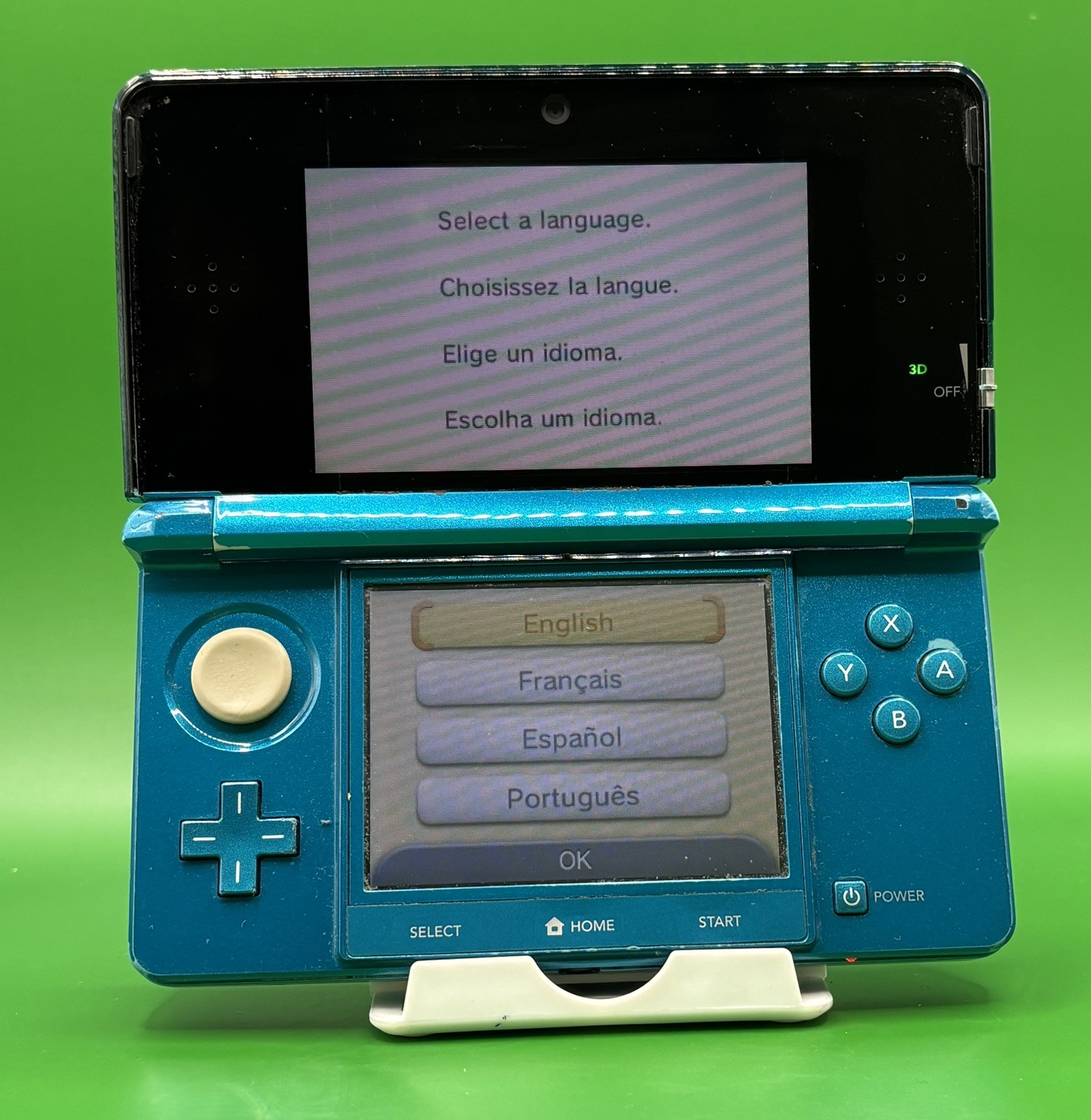 Nintendo 3DS – Aqua Blue (F87) READ DESCRIPTION